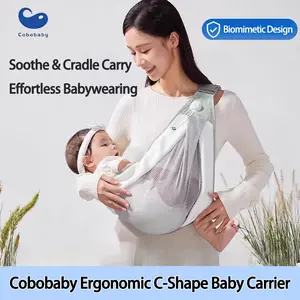 BioErgo Baby Sling Carrier – C-Shape Spine & M-Hip Support | Class-A Safe, Lightweight for Newborn to Toddler (3-36M)