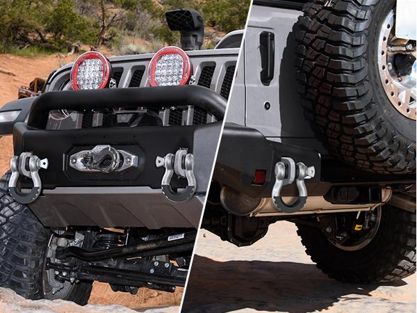 Nilight 2 Pack 3/4" D-Ring Shackle with 7/8" Screw Pin 41,887lbs Break Strength, Heavy Duty Off Road Recovery Shackle with Isolators Washers for Use with Tow Strap, Winch, Off-Road Truck Vehicle