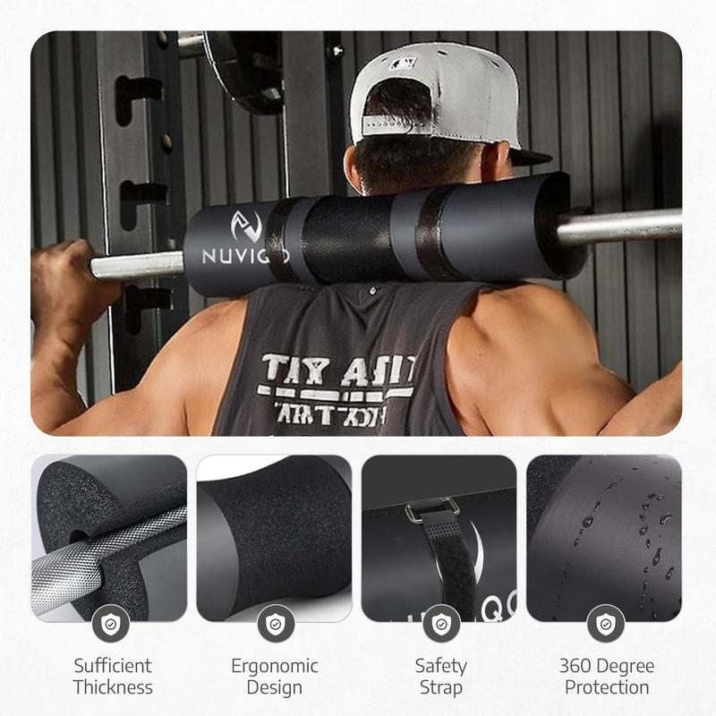 9 Pcs Gym Accessories Set Featuring Barbell Pad with 2 Safety Straps - 2 Ankle Straps for Cable Machine - 2 Weight Lifting Straps - Hip Resistance Band - Carry Bag for Hip Thrust Pad 9 Pcs Gym Accessories Set Featuring Barbell Pad with 2 Safety Straps - 2 Ankle Straps for Cable Machine - 2 Weight Lifting Straps - Hip Resistance Band - Carry Bag for Hip Thrust Pad