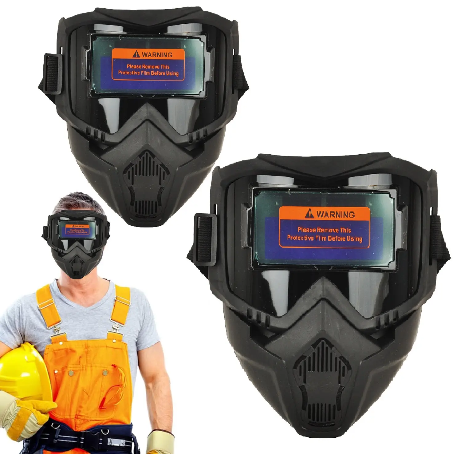 Auto-Darkening Welding Helmet, Solar Powered Welding Hood with Adjustable Shade, Anti Fog Lightweight Face Shield, ANSI-Approved Safety Gear for TIG MIG ARC Welding & Plasma Cutting