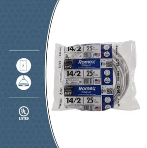 Southwire Romex SIMpull 14/2 25' Residential NM-B Cu Indoor Electrical Wire