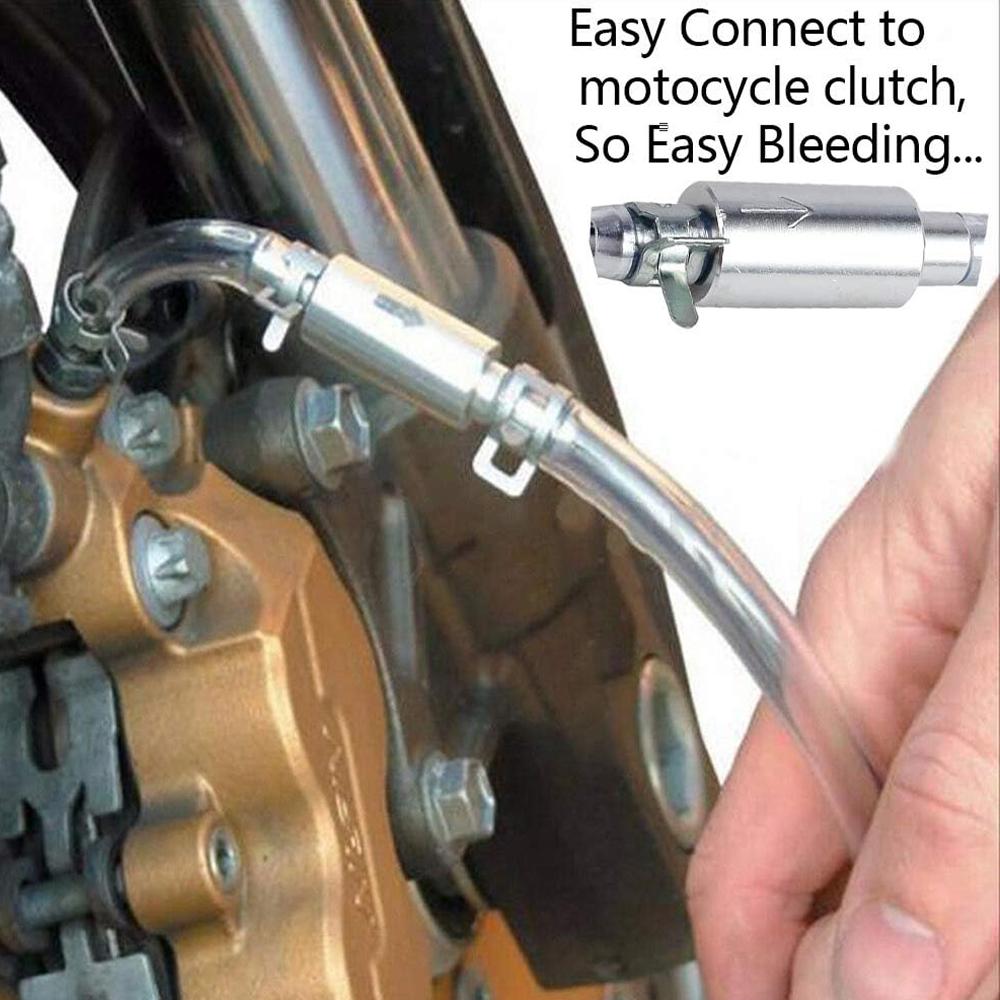 Brake Bleeder Hose - One Way Check Valve Tube Bleeding Tool Kit for Hydraulic System Bleeding,Universal Brake Fluid Bleeder Ki for Car Motorcyle Clutch, Soft Tube with Metal Clips Brake Bleeder Hose - One Way Check Valve Tube Bleeding Tool Kit for Hydraulic System Bleeding,Universal Brake Fluid Bleeder Ki for Car Motorcyle Clutch, Soft Tube with Metal Clips