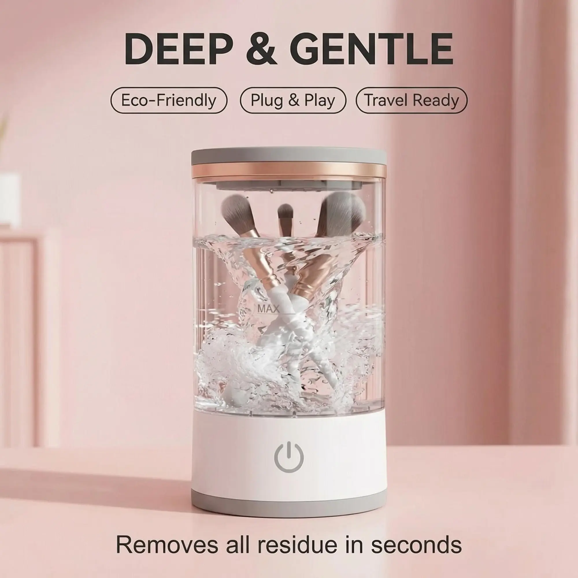 Electric Makeup Brush Cleaner  Machine - Super Fast Clean  Make Up Brushes - Automatic Cosmetic Brush Spinner Washer Tools,Portable USB Makeup Brush Cleaner，white makeup brushes，waterproof makeup sealer，lalo gummy bear，anniversary gift