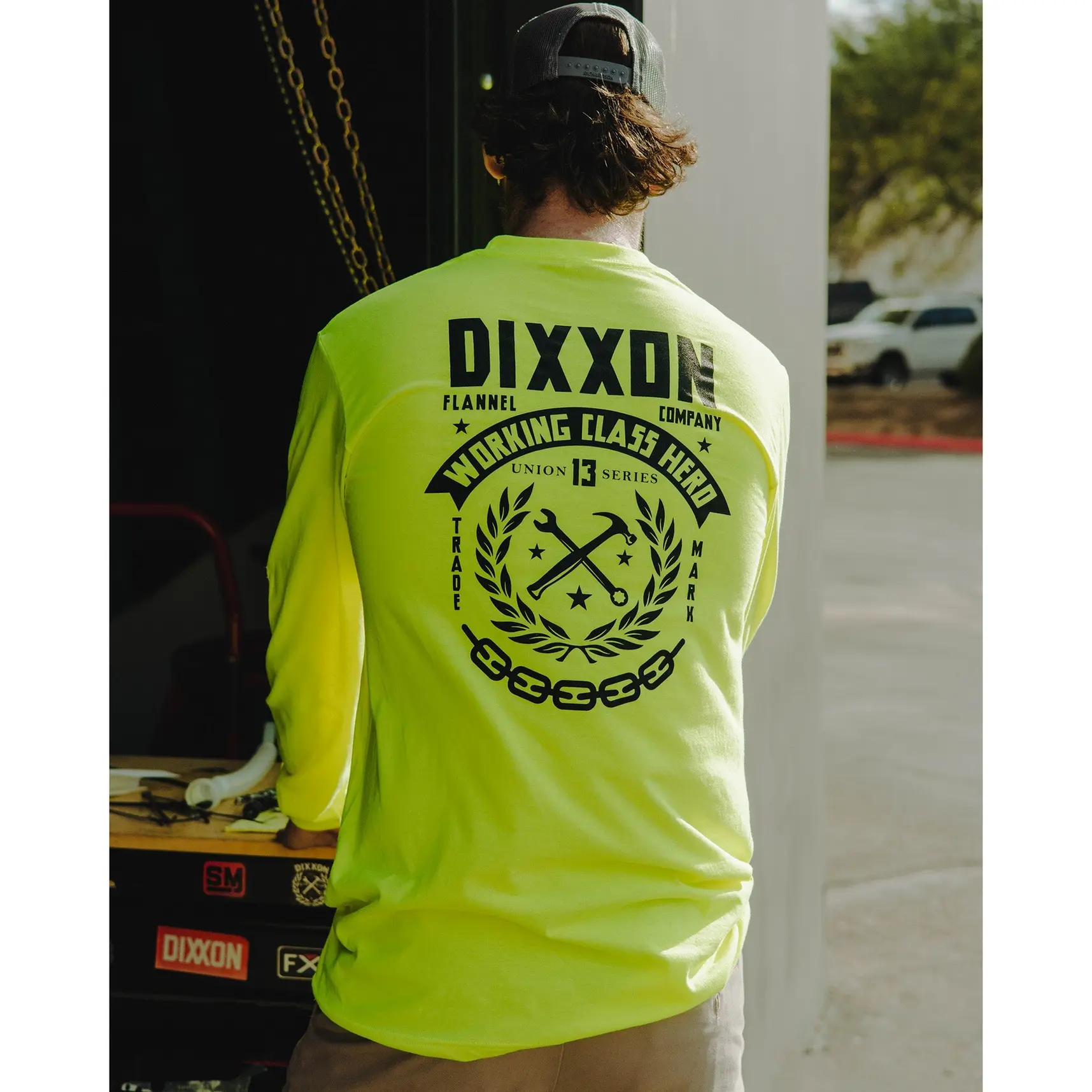 Weld Hi Vis Long Sleeve T-Shirt - Safety Yellow