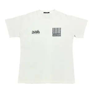 Louis Vuitton Barcode Monogram Flower Short Sleeve Tee Shirt White Pre-Owned