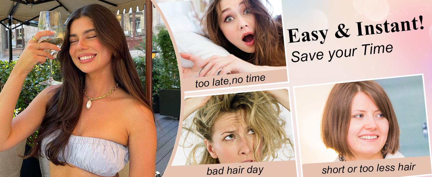 AISI HAIR Invisible Wire Hair Halo Extensions Long Straight Layered Synthetic with Transparent Adjustable Size 6 Secure Clips Hairpieces for Women 20 Inch Essential Tool Durable Sturdy Pre Cut Closure AISI HAIR Invisible Wire Hair Halo Extensions Long Straight Layered Synthetic with Transparent Adjustable Size 6 Secure Clips Hairpieces for Women 20 Inch Essential Tool Durable Sturdy Pre Cut Closure