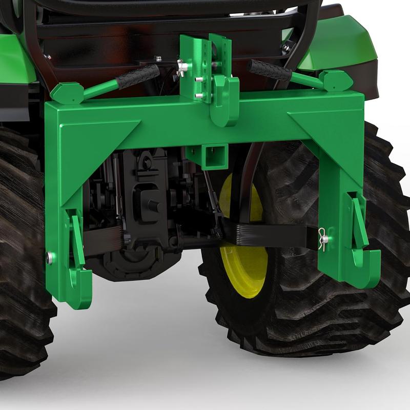 YITAMOTOR 3 Point Quick Hitch Attachment for Category 1 Tractors, 3000LBS Heavy Duty 3 Pt Tractor Hitch with 2" Receiver, Adjustable 5 Level Bolt for Farm & Ranch Equipment