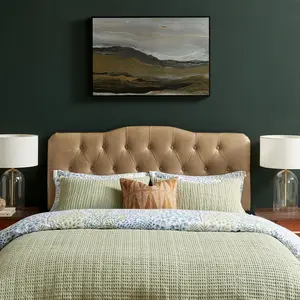 Annabel Vegan Leather Full Headboard in Toast