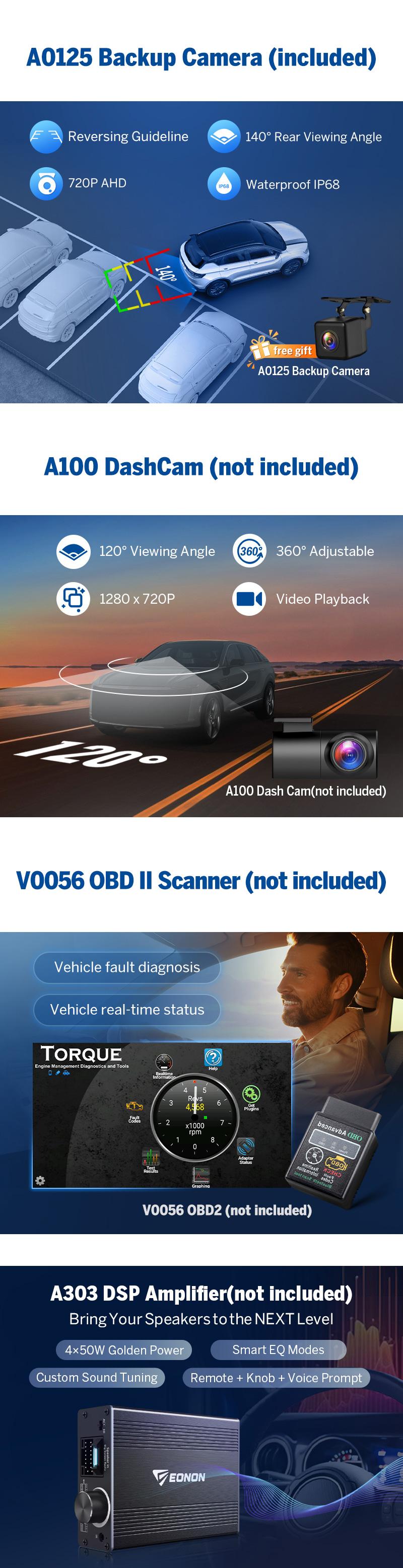 EONON Car Stereo for Ford F150 2009-2014, Wireless CarPlay & Android Auto Car Radio Touch screen, 9" Android 14 Car head unit, Steering wheel controls, Sub, Bluetooth, GPS Navigation, Backup camera, Jumpstart Sale - FDF1X7