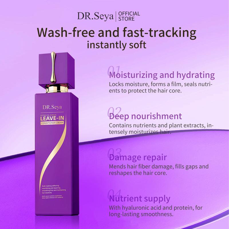 DR.Seya – Luxe Leave-in Conditioning Treatment for Glossy, Expensive-Looking Hair | Moisturizes, Defrizzes & Detangles for smooth, silky texture