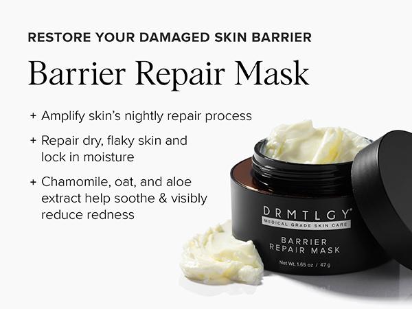 DRMTLGY Barrier Repair Mask 1.65oz withCeramides, Oat Extract, and Chamomile