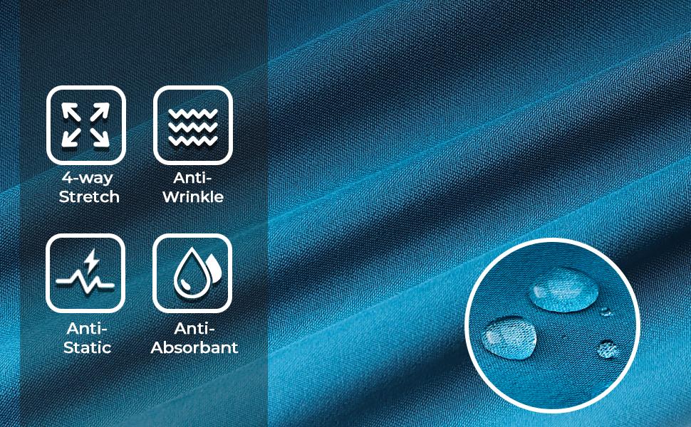 COZYFIT Scrub Tops for Woman - Soft Stretch, V-Neck Top Scrubs with 3 Pockets, Easy Care for Women SpringStatements