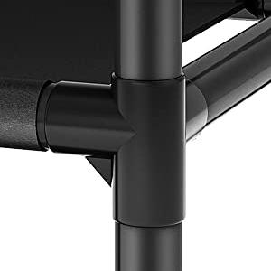 LINZINAR 6 Tier 24-36 Pair Shoe Rack Organizer Shelf Storage with Non-woven Fabric Cover Metal & Plastic Construction Dustproof Waterproof Easy Assembly for Closet