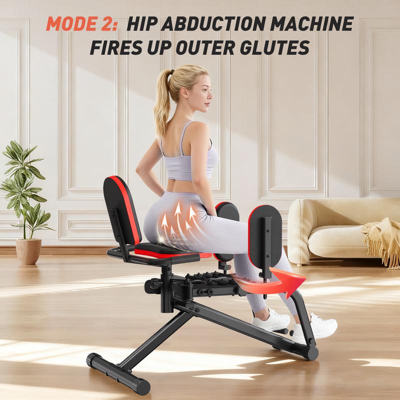 HXD-ERGO Hip Adduction Abduction Machine for Home Gym Workout Equipment -Inner and Outer Glute Adjustable Resistance Trainersuitable for Men and Women