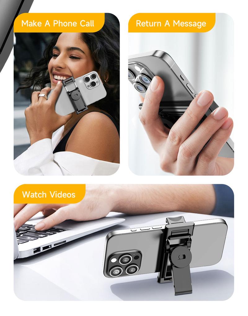 Auto Face Selfie Stick 360° Rotatable Tripod for iPhone One Click Pop Up Gesture Control Handheld Stabilizer Detachable Phone Holder Multifunctional Remote Control 68.9 inches Smartphone Camera Accessories