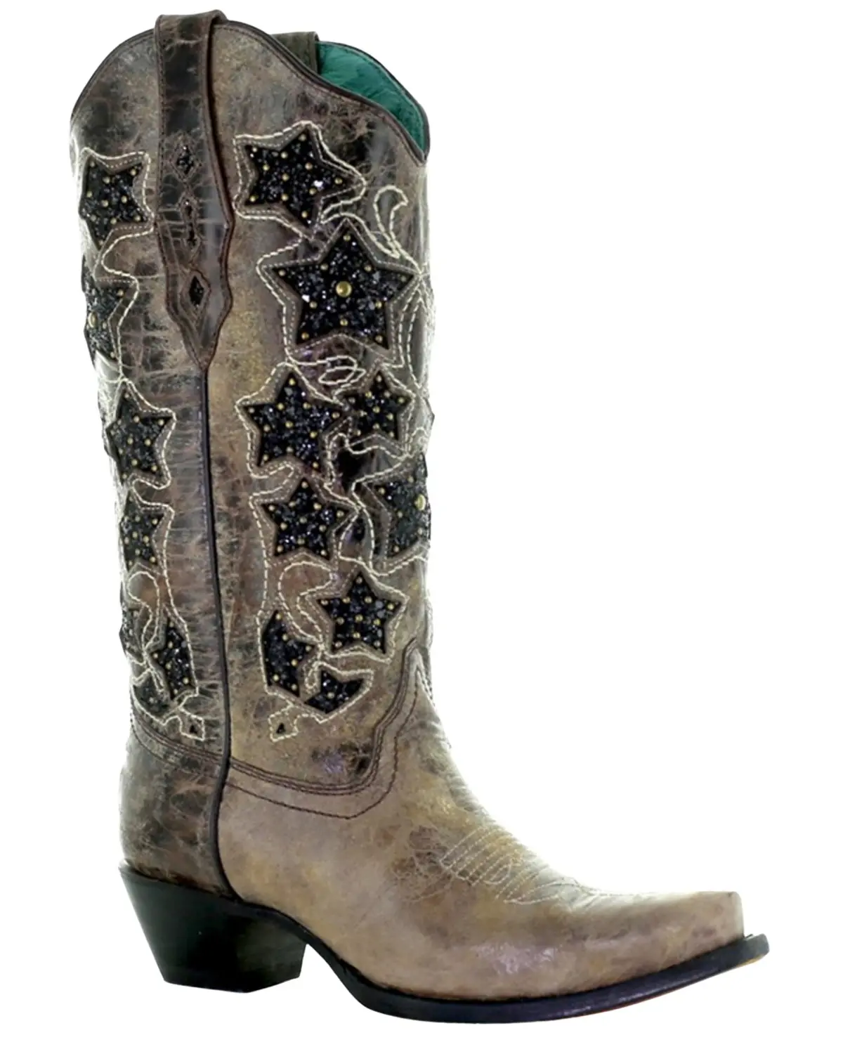 Corral Women's Women'S Glitter Star Western Boot Snip Toe - Z5087