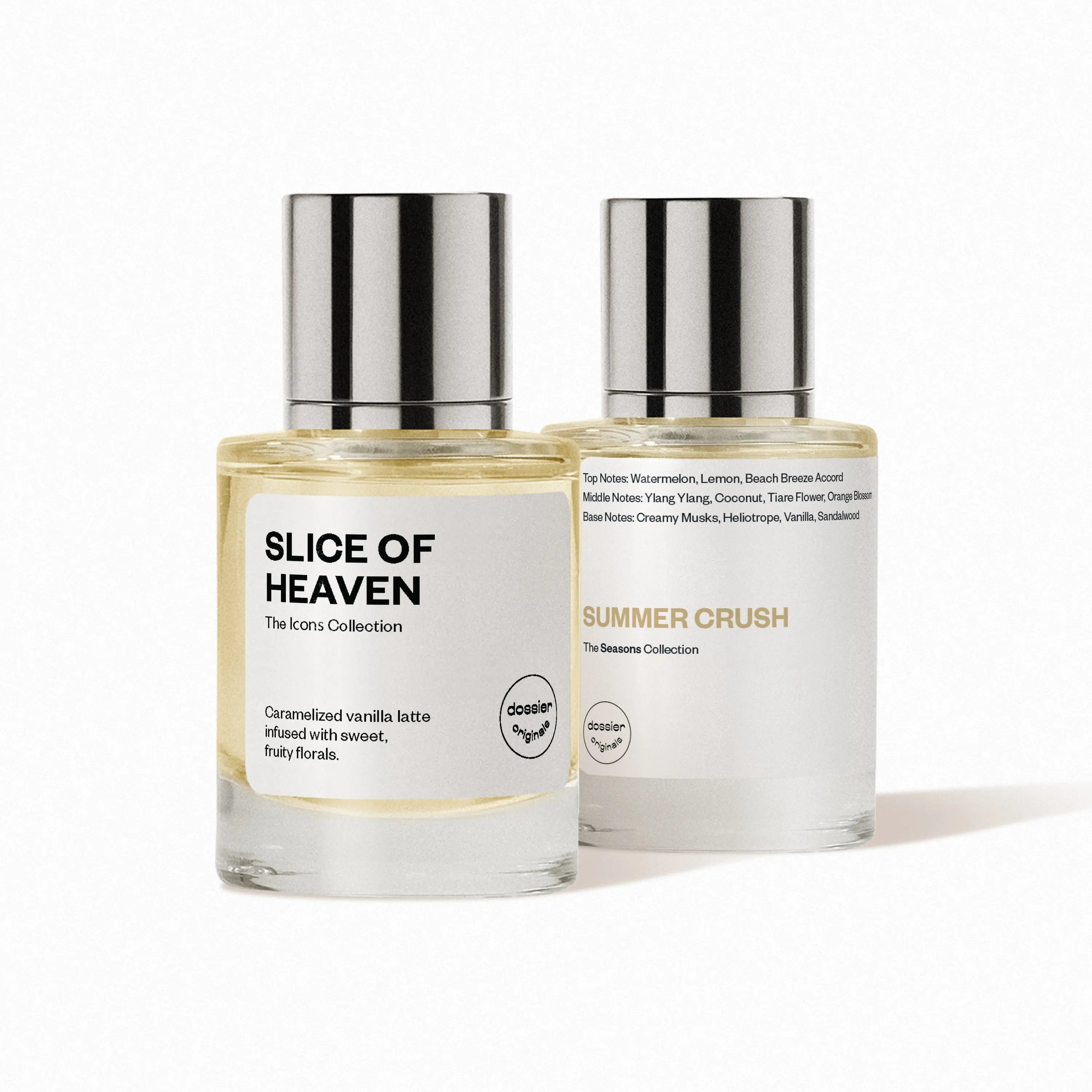 Summer Vibes, Dossier, Unisex Perfume Bundle, 3x50ml, Eau de Parfum, Slice of Heaven, Summer Crush