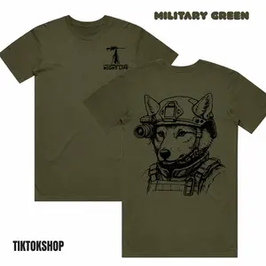 Tactical Coyote Soldier Tee - Classic Fit Predator T-Shirt Coyote Gear - Men's Short Sleeve Gift for Coyote Hunters