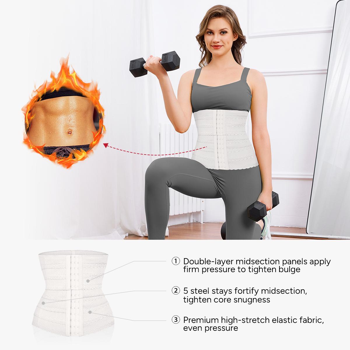[Live] Nebility Women's Daily Shapewear Belt - Seamless Breathable Waist Slimmer, Tummy Control Compression & Scrunch Back Waistband, Minimalist Comfort Style Womenswear Basic