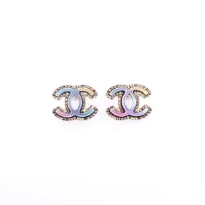 Pre-owned Chanel Multicolor CC Metal Earrings 94805740