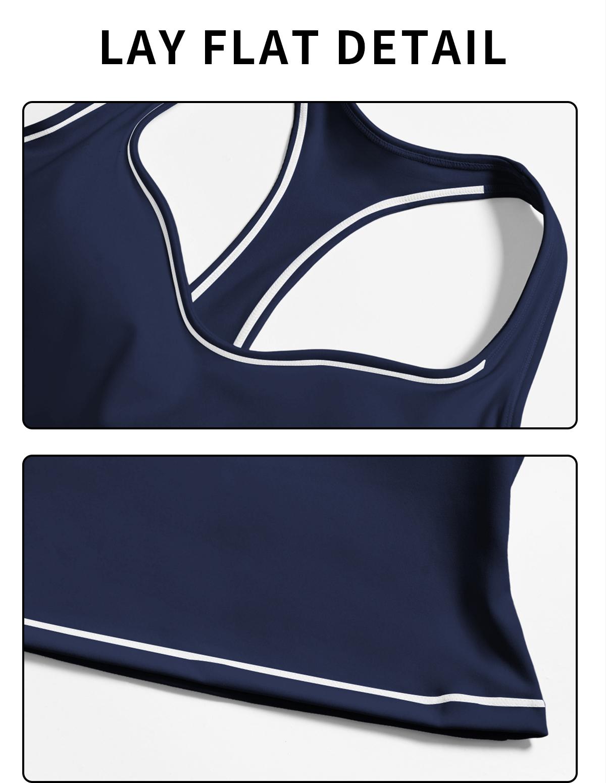 MFVIM Women's Solid Crop Sports Bra & High Waist Gym Shorts Tracksuit Set, High Stretch Casual Breathable Comfortable Quick Drying Spaghetti Strap Backless Sports Bra & Drawstring Waist Skinny Shorts for Yoga Gym Workout, Ladies Sportswear for All Seasons