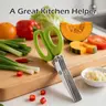 Stainless Steel 5-Layer Edge Multi-Blade Kitchen Scissors, Rust-Proof Herb Shears, Easy-Clean Kitchenware for Quick Prep, Ideal Gift Idea (1 Count)