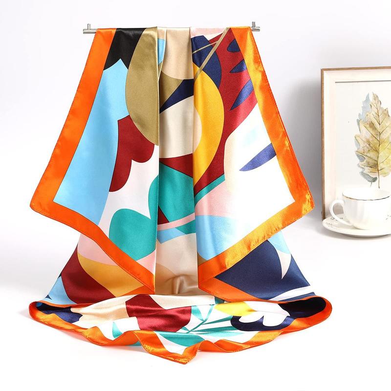 3-piece suit 35 Inches Large Printed Silk Like Texture Square Head Scarf Neck Scarves for Women Hair Kerchief Bandanas Scarf Sleeping Head Wraps Hair Band Headscarf Female Hair Accessories 3-piece suit 35 Inches Large Printed Silk Like Texture Square Head Scarf Neck Scarves for Women Hair Kerchief Bandanas Scarf Sleeping Head Wraps Hair Band Headscarf Female Hair Accessories