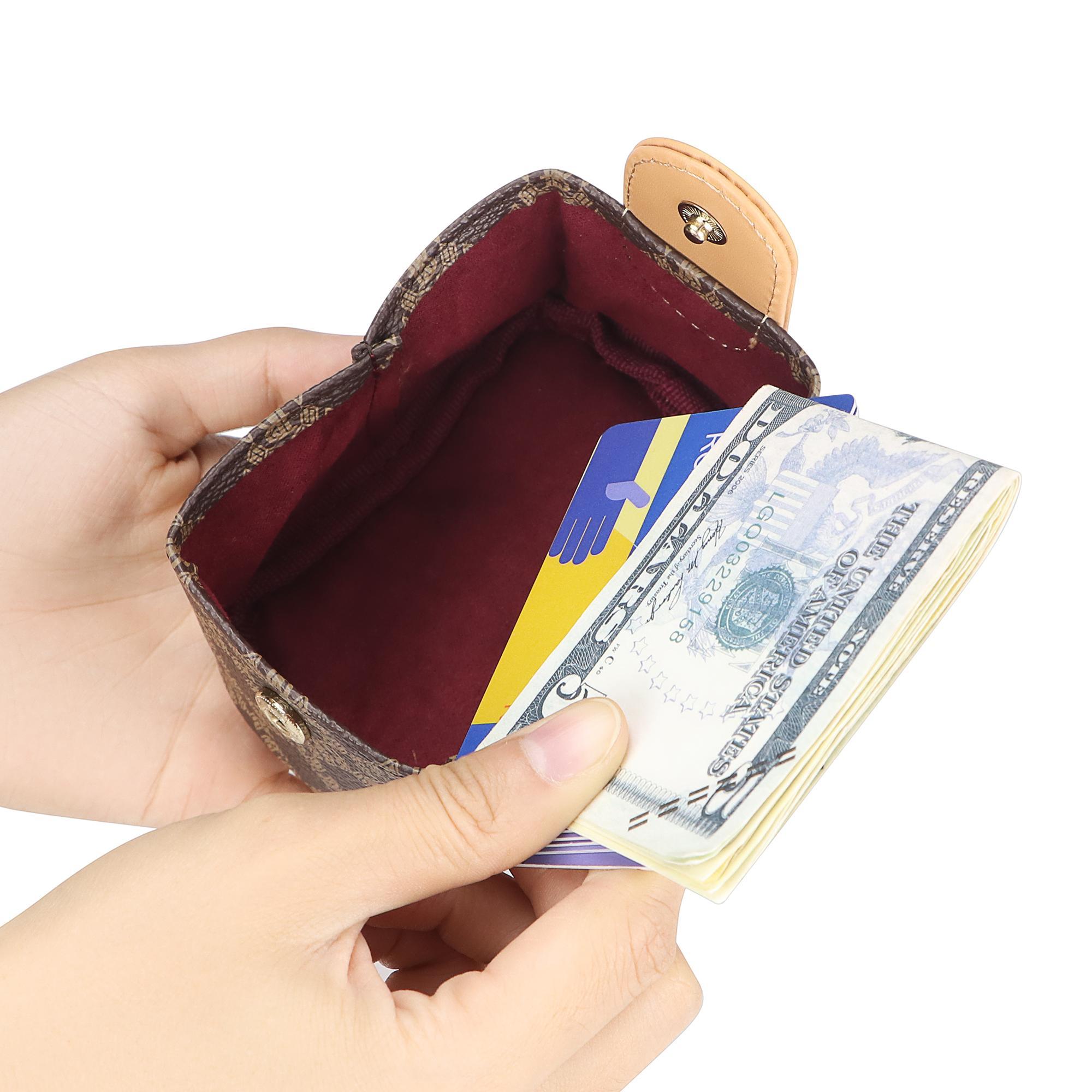 Royal Bagger Mini Lychee Pattern Coin Purse, Solid Color Buckle Key Earphone Storage Bag, Casual Change Pouch for Daily Use 1603 SpringStatements