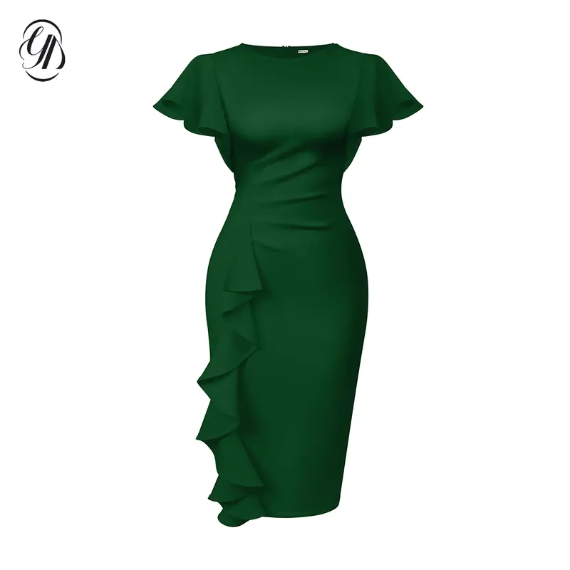 belk bodycon dress graduation dresses A-line V Neck Chiffon SIZE:Size 8.5 Evening gowns Cocktail dresses Crew neck