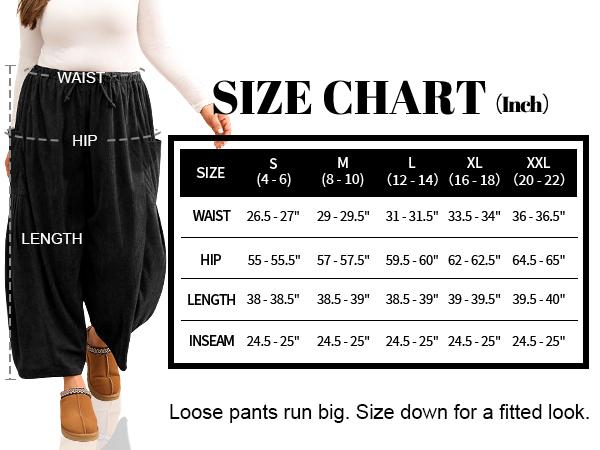 【NEW】TARSE Womens Corduroy Pants Wide Leg Palazzo Harem Pants Drawstring Casual Loose Barrel Work Trousers with Pockets Baggy Vintage Fall Winter Bottoms 【NEW】TARSE Womens Corduroy Pants Wide Leg Palazzo Harem Pants Drawstring Casual Loose Barrel Work Trousers with Pockets Baggy Vintage Fall Winter Bottoms