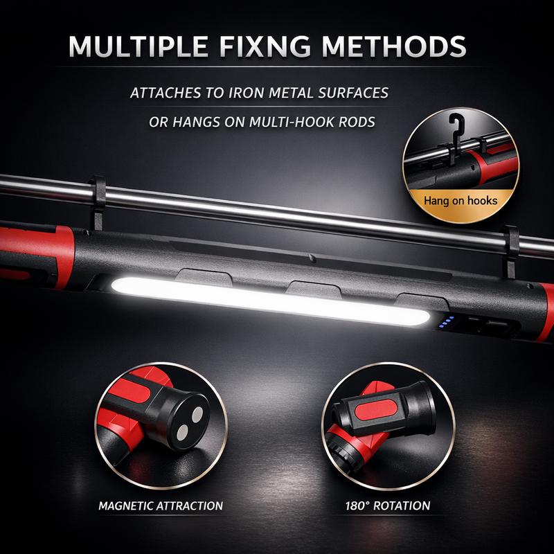 3000LM Rechargeable Magnetic Work Light, 3000mAh/5200mAh Battery Options, Underhood LED Bar with Dual Magnet Bases & Hanging Hook, Waterproof Cordless Trouble Light for Car Repair, Garage, Jobsite, Emergency — Gift for Dad/Husband/Boyfriend 3000LM Rechargeable Magnetic Work Light, 3000mAh/5200mAh Battery Options, Underhood LED Bar with Dual Magnet Bases & Hanging Hook, Waterproof Cordless Trouble Light for Car Repair, Garage, Jobsite, Emergency — Gift for Dad/Husband/Boyfriend