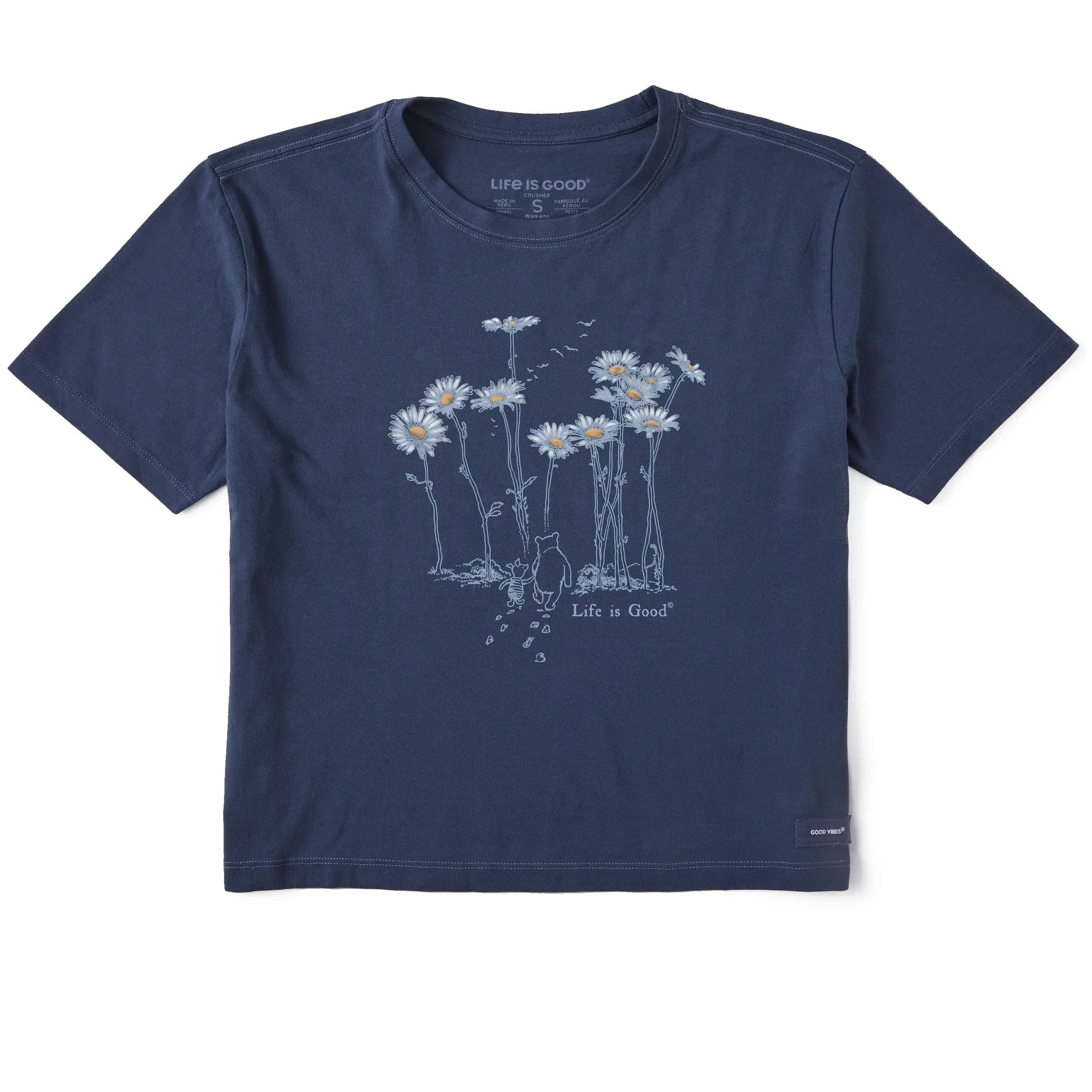 Women's Winnie & P Daisy Stroll Short Sleeve Crusher Boxy Tee