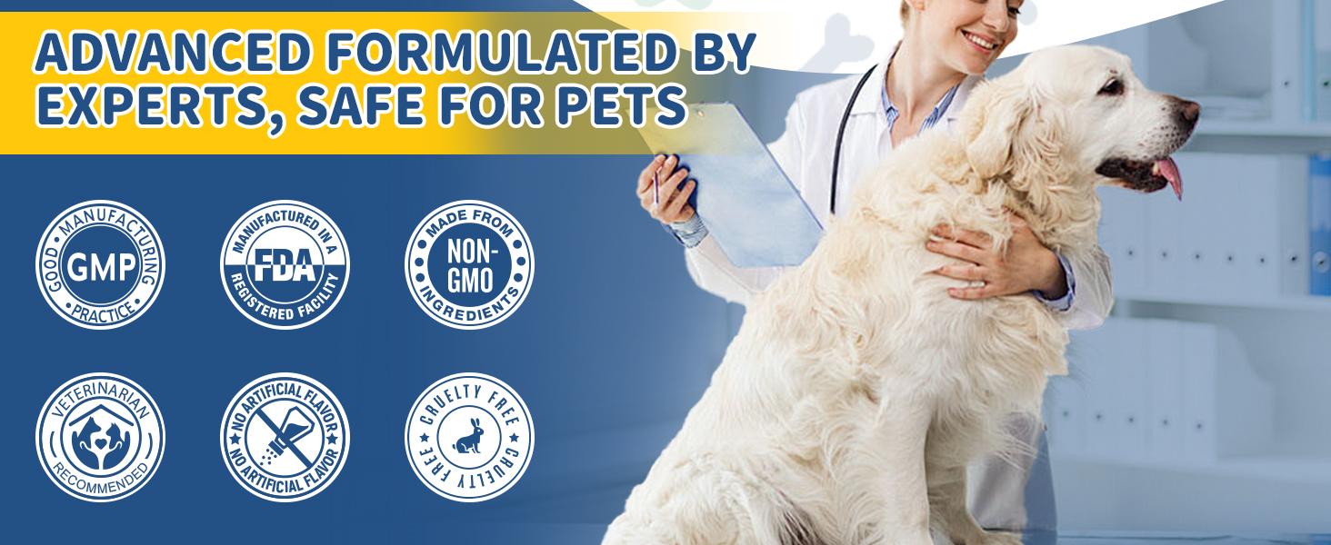 【Upgraded Formula】Petrivium Probiotic Chews for Dogs (All Ages, 24 Months Shelf Life) - 120ct Jumbo Size Chicken Flavor, Pumpkin-Infused Topper with Colostrum Fish Oil, Helps Ease Paw Licking, Supports Allergy Relief, Gut & Immune Health