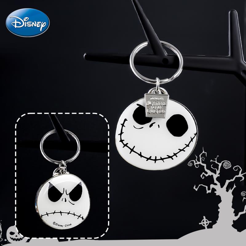 Disney The Nightmare Before Christmas Jack Alloy Keychain 1PC Official License 3D Figurine Bag Clip Anime Peripheral Backpack Decoration Car key Pendant Desk Ornament Durable Exquisite Alloy Gift