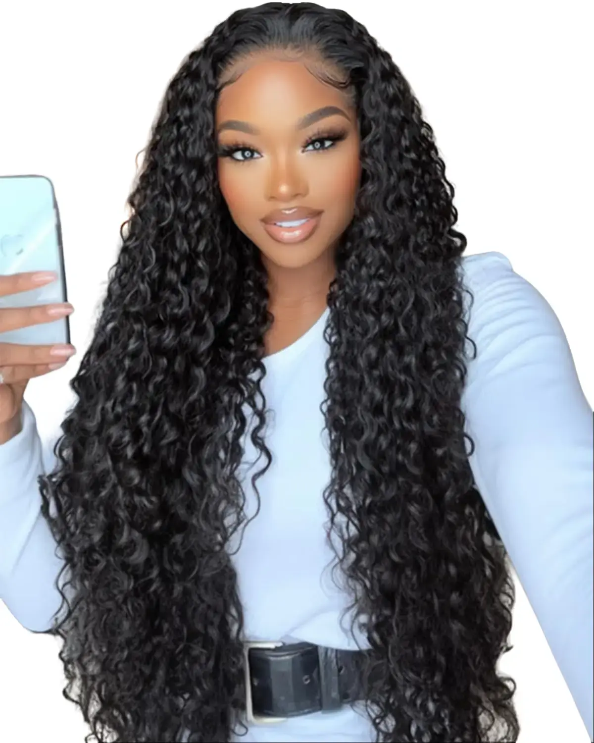 【26inch only 79】Half Wig Human Hair Deep Wave 200% Density 3 in 1 Half Wigs for Women, Invisible Hairline Loose Curly Glueless Wear & Go Beginner Friendly Drawstring Seamless Flip Headband Wigglueless wig wigs for beginners  hd frontal wig