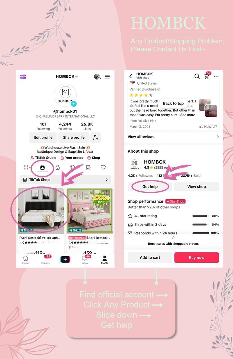 HOMBCK Bed Frame, No Mattress, Upholstered Platform Bed Frame with Wingback Diamond Tufted Headboard HOMBCK Bed Frame, No Mattress, Upholstered Platform Bed Frame with Wingback Diamond Tufted Headboard