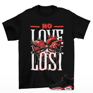 6 Reverse Infrared Shirt, 6 Reverse Infrared Graphic T-Shirt, Loveless Tee Match Sneaker, Comfortable Stretch, Moves with You, Must-Have Basic, Always Handy