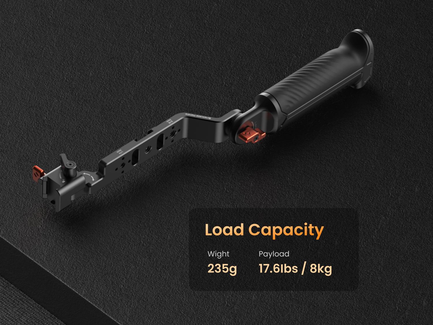 hohem Adjustable Sling Handgrip for hohem iSteady MT2, M6 Gimbal, Gimbal Sling Handle with Built-in Wrench, Multiple Threaded Holes, hohem Briefcase Handle for Low Angle Shooting Aluminum Handgrip for Camera Gimbal