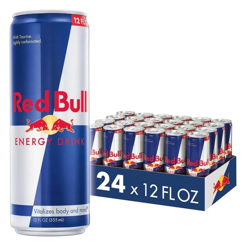 Red Bull Energy Drink 20 fl oz Can – Original Energy Drink, 12‑Pack, 20 fl oz Cans – High Caffeine Energy Beverage for Boost & Focus