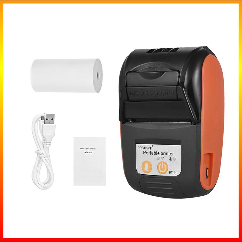 GOOJPRT PT-210 Portable Thermal Printer Handheld 58mm Receipt Printer for Retail Stores Restaurants Factories Logistics