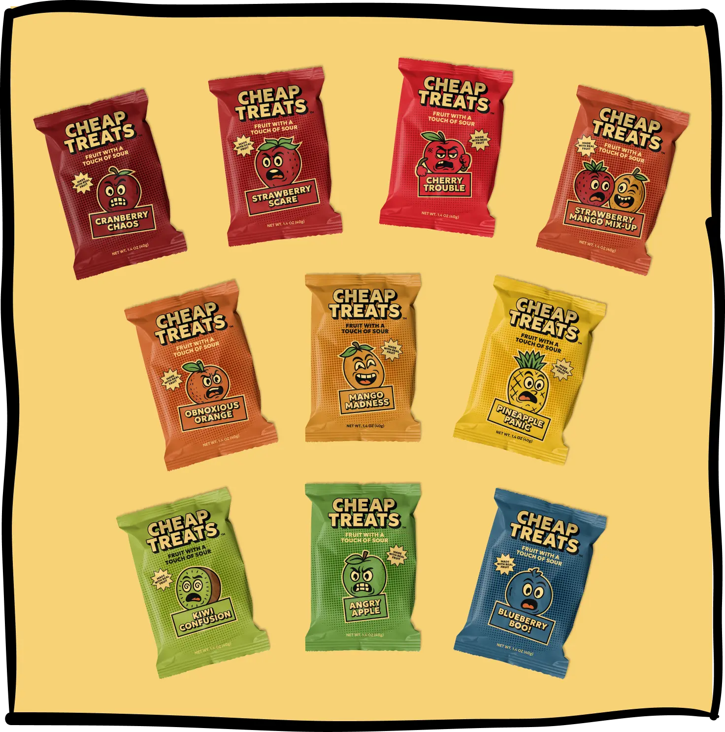 Cheap Treats Fruity Candy Variety Pack – Assorted Sweet Fruit Candy Mix