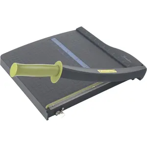Paper Cutter, Guillotine Trimmer, 12" Cut Length, 10 Sheet Capacity,