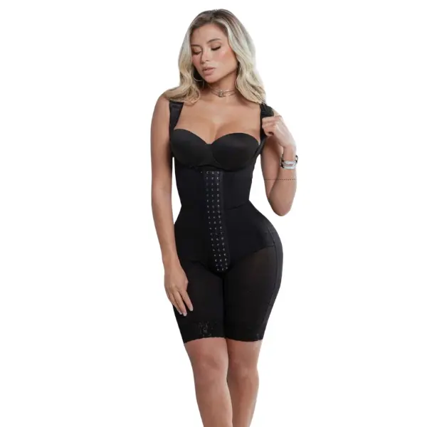 Shapewear FJ005RA Powernet High Compression Mid-Thigh Girdle with Adjustable Straps for Daily Use and Special Occasions - Fit