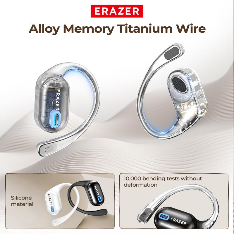 ERAZER XP18 Powerbank Earbuds,Can Charge Phones,Wireless Bluetooth Headphones, Bluetooth 6.0, OWS Earphones , Sports Headphones, High Sound Quality Headphone, Daily Waterproof Wear Comfortable for Daily Calls Compatible with Android/IOS