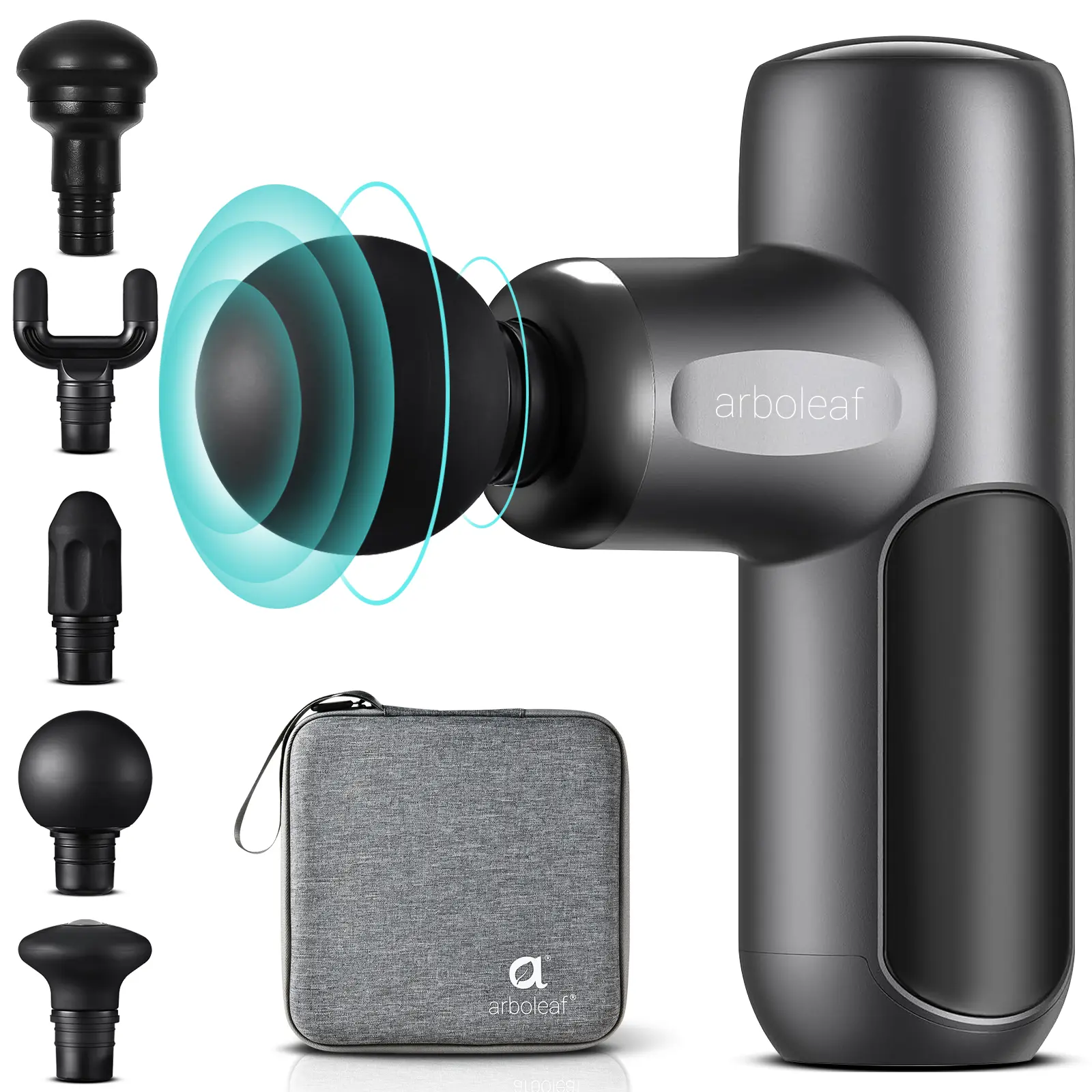 arboleaf Mini Thermacool Massage Gun, Heat and Cool Muscle Massager for Relax, Hot Cold Percussion Massage, Heated Travel Massager Handheld Quiet