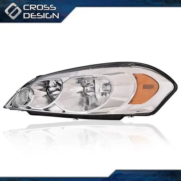 CROSSDESIGN Headlight Fit For 2006-2013 Chevrolet Impala 2006-2007 Monte Carlo Driver Side