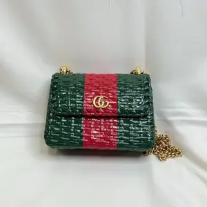 Pre-owned GUCCI wicker Crossbody Bags GG Marmont Shoulder Bag