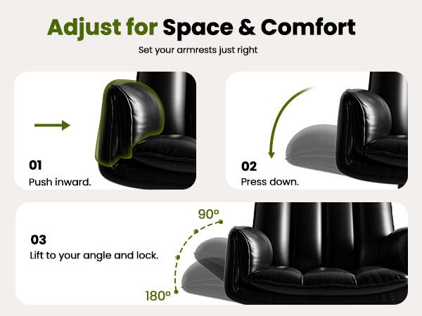 【New Arrival】Homrelexa Pet-Friendly Criss Cross Office Chair with Adjustable Armrests, Cloud Comfort Dual-Layer Memory Foam, 400lbs Capacity Ergonomic Desk Chair, Black/White/Pink