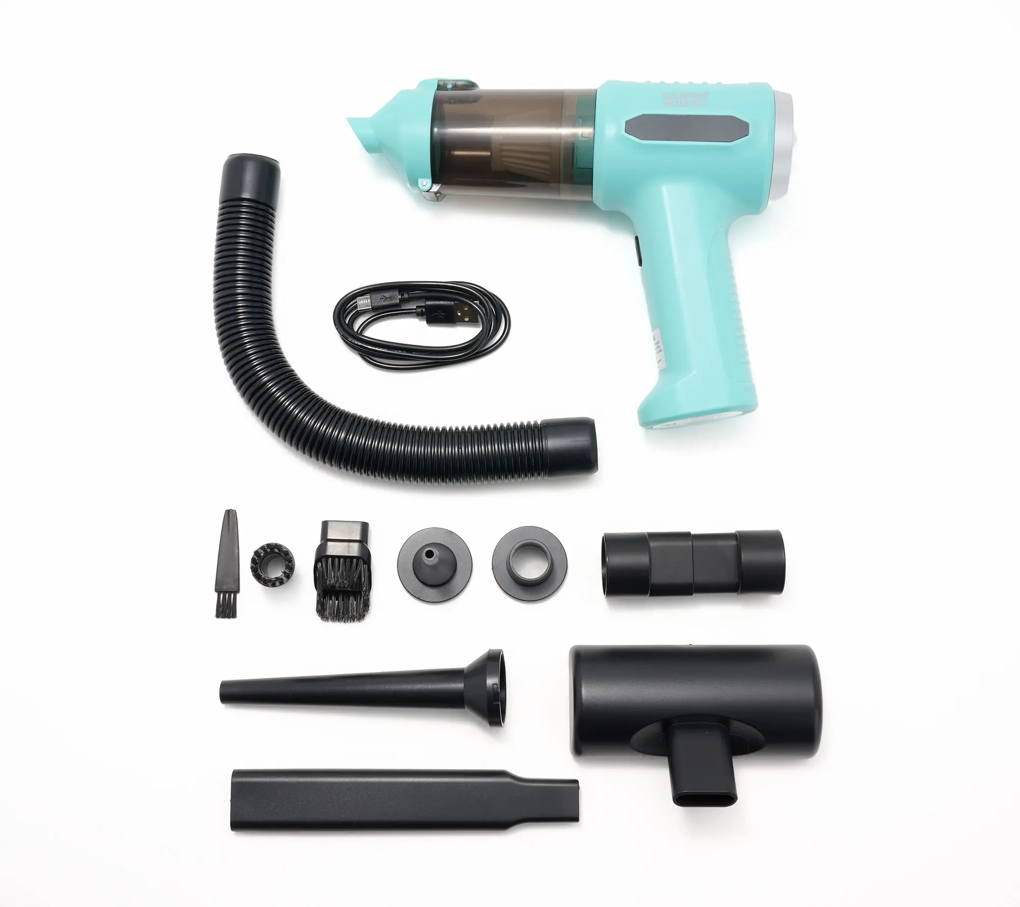 Clean Buddy 4-in-1 Handheld Vacuum & Blower with 9 Attachments
