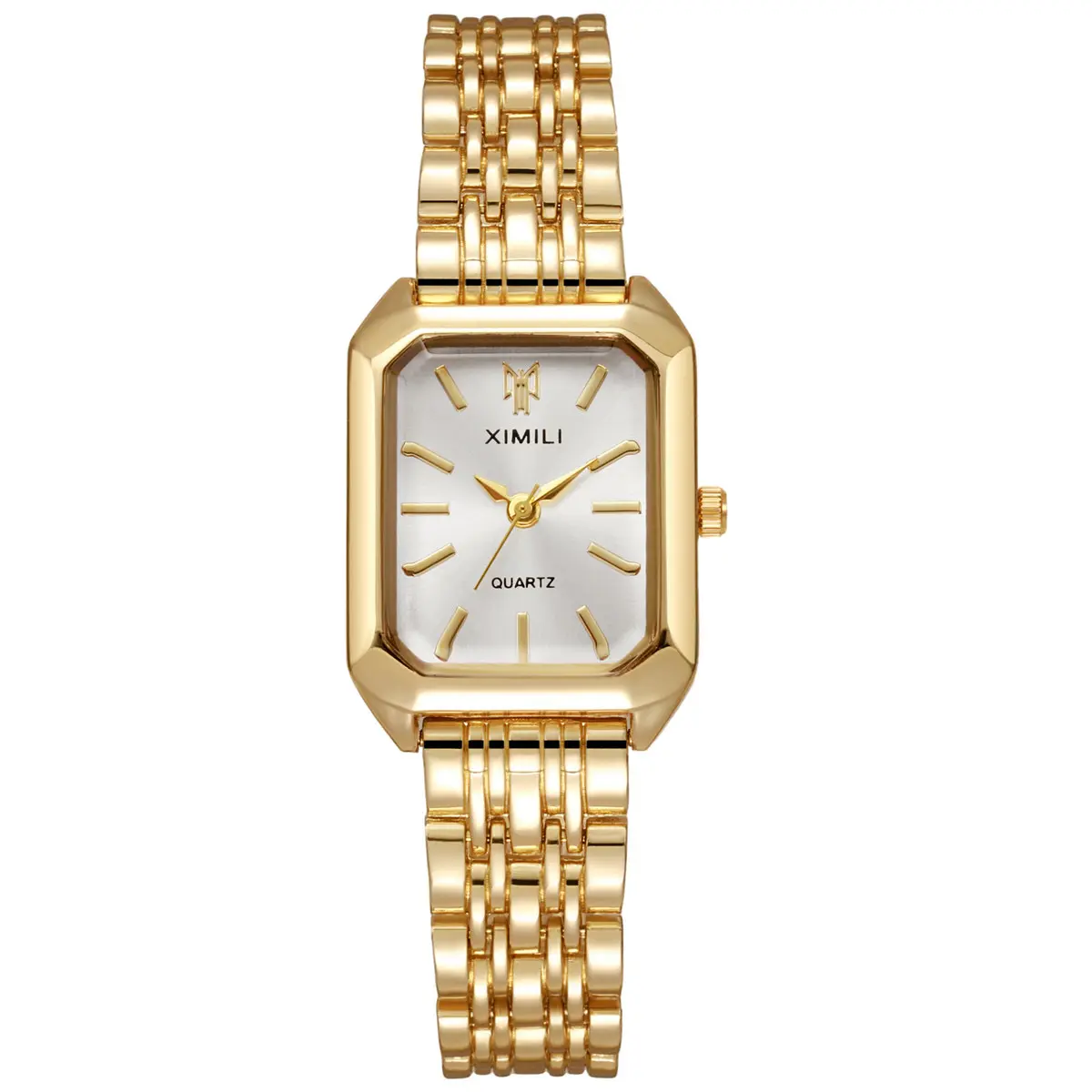 【Back To School】Customizable Luxury Women's Fashion Quartz Watch - Simple Scale Square Dial, Gold-Plated Quality, Business & Gift Option with Box, Glamorous